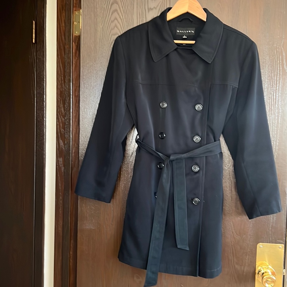 Gallery Black Double-Breasted Removable Lining Be… - image 1